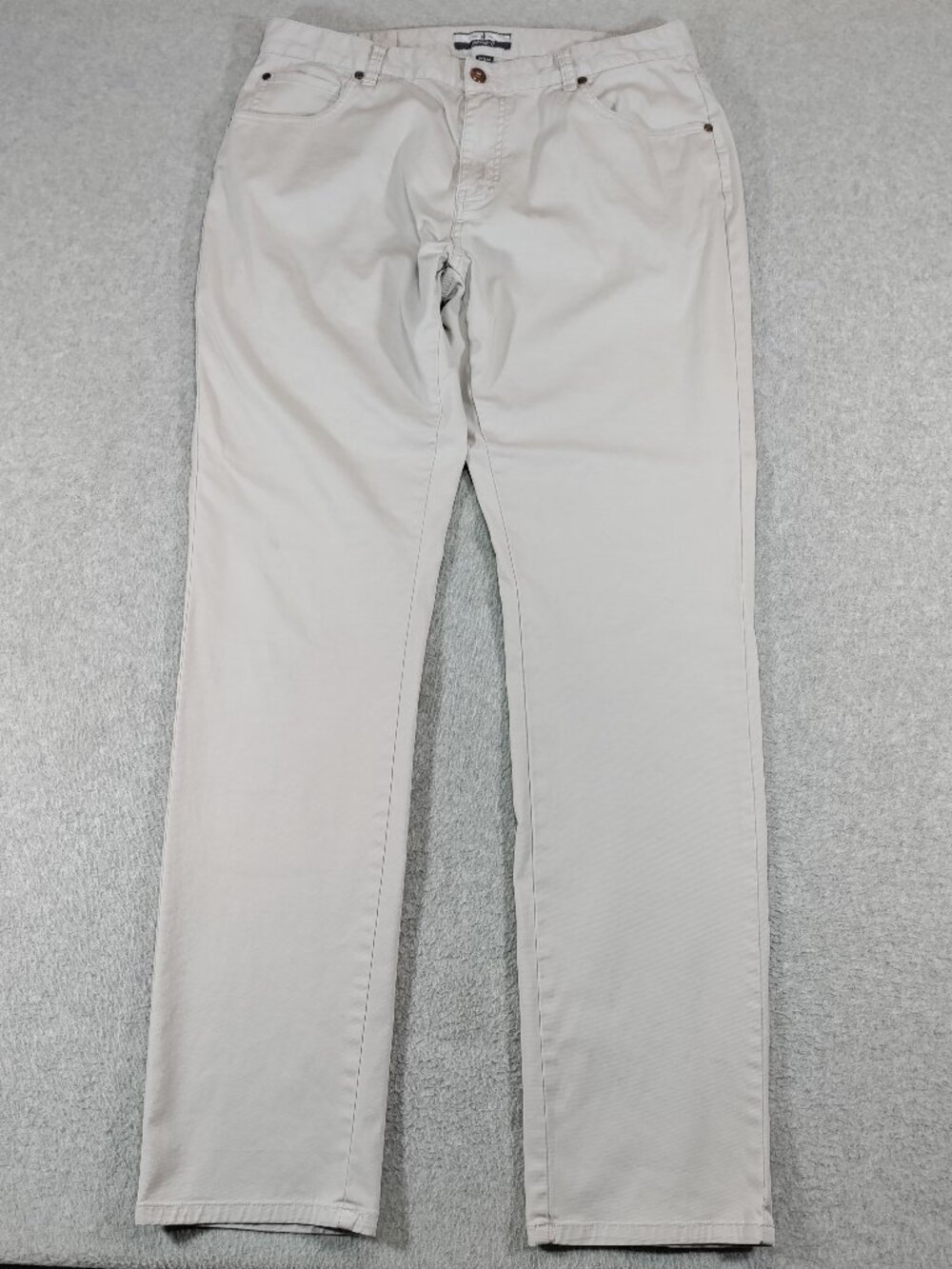 Johnnie-O Atlas Pants Mens 34x34 Chrome Stretch 5 Pocket